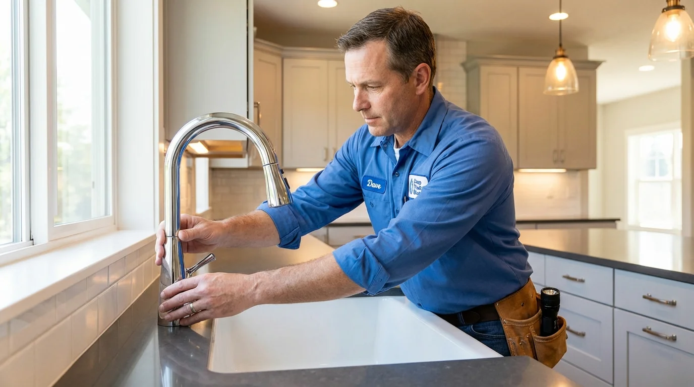 Kitchen faucet installation by Johns Plumbing LLC in Altadena